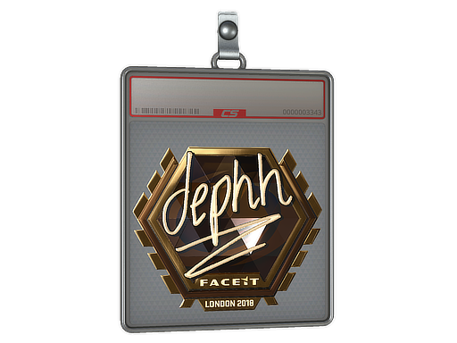 Sticker Slab | dephh (Gold) | London 2018