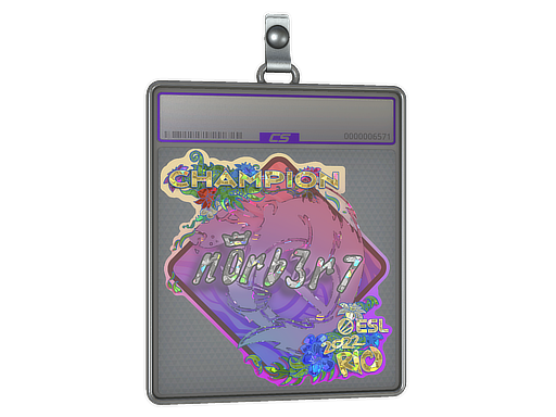 Sticker Slab | n0rb3r7 (Glitter, Champion) | Rio 2022