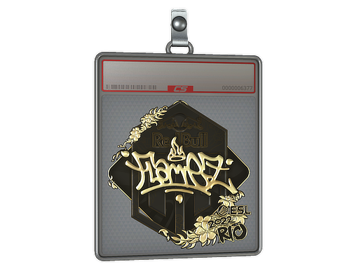 Sticker Slab | FlameZ (Gold) | Rio 2022