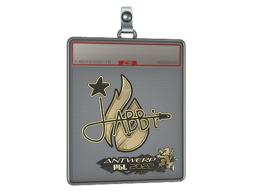 Sticker Slab | jabbi (Gold) | Antwerp 2022