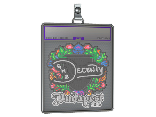 Sticker Slab | decenty (Embroidered) | Budapest 2025