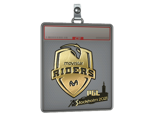 Sticker Slab | Movistar Riders (Gold) | Stockholm 2021