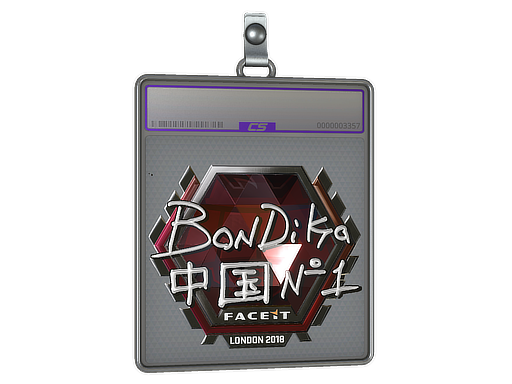 Sticker Slab | bondik (Foil) | London 2018