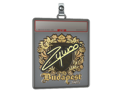 Sticker Slab | ZywOo (Gold) | Budapest 2025