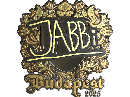 Sticker | jabbi (Gold) | Budapest 2025