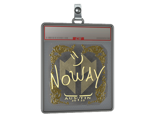 Sticker Slab | noway (Gold) | Austin 2025