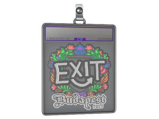 Sticker Slab | exit (Embroidered) | Budapest 2025