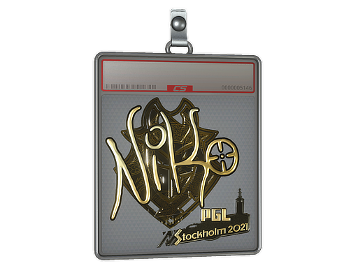 Sticker Slab | NiKo (Gold) | Stockholm 2021