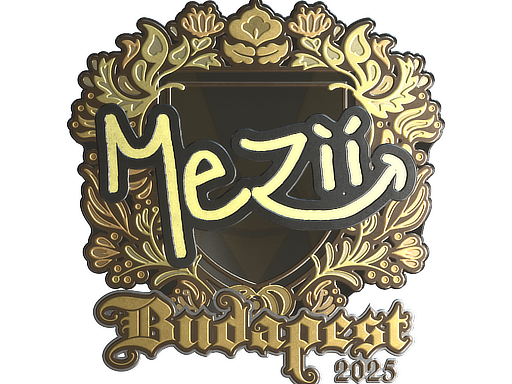 Sticker | mezii (Gold) | Budapest 2025