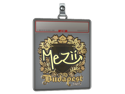 Sticker Slab | mezii (Gold) | Budapest 2025