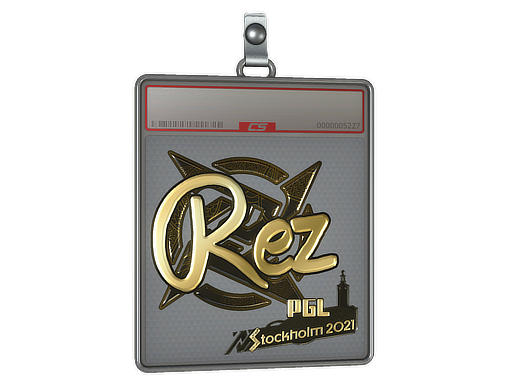 Sticker Slab | REZ (Gold) | Stockholm 2021