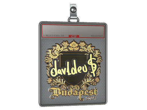 Sticker Slab | dav1deuS (Gold) | Budapest 2025