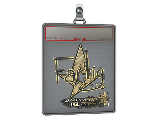 Sticker Slab | Farlig (Gold) | Antwerp 2022