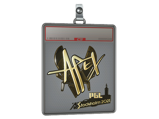 Sticker Slab | apEX (Gold) | Stockholm 2021