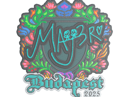 Sticker | MAJ3R (Embroidered) | Budapest 2025