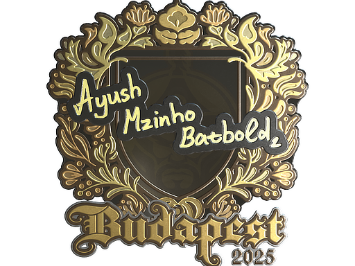 Sticker | mzinho (Gold) | Budapest 2025