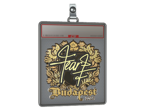 Sticker Slab | fEAR (Gold) | Budapest 2025