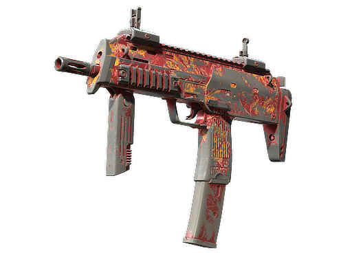 MP7 | Coral Paisley (Battle-Scarred)