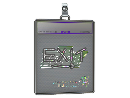 Sticker Slab | exit (Glitter) | Antwerp 2022