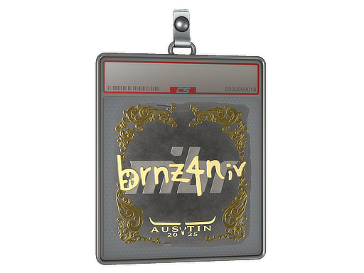 Sticker Slab | brnz4n (Gold) | Austin 2025