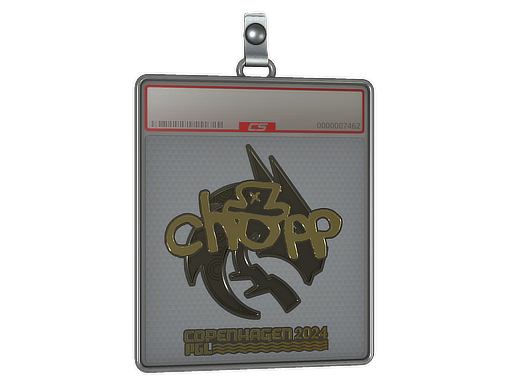 Sticker Slab | chopper (Gold) | Copenhagen 2024