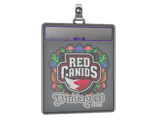 Sticker Slab | RED Canids (Embroidered) | Budapest 2025