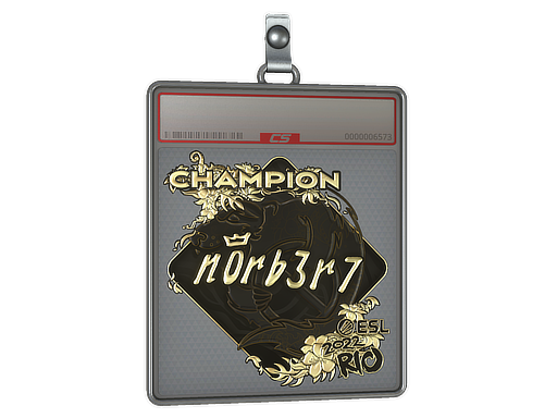 Sticker Slab | n0rb3r7 (Gold, Champion) | Rio 2022