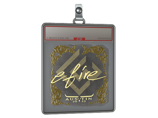 Sticker Slab | efire (Gold) | Austin 2025