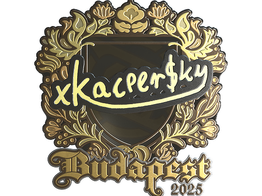 Sticker | xKacpersky (Gold) | Budapest 2025