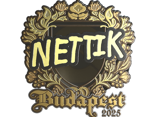 Sticker | nettik (Gold) | Budapest 2025