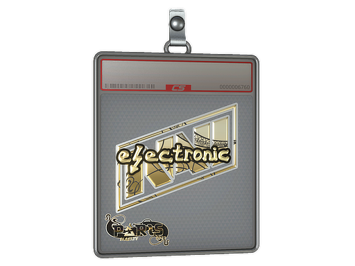 Sticker Slab | electronic (Gold) | Paris 2023