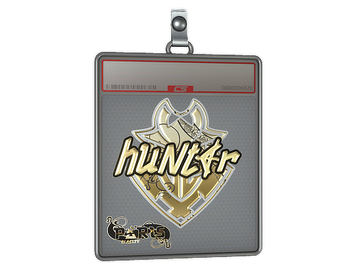 Sticker Slab | huNter- (Gold) | Paris 2023