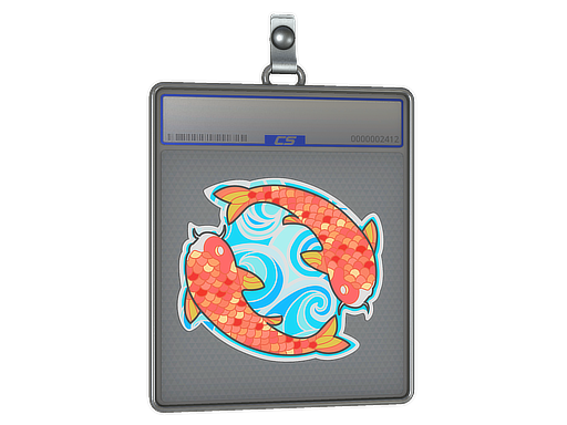 Sticker Slab | Twin Koi