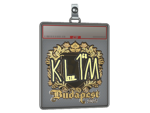 Sticker Slab | kl1m (Gold) | Budapest 2025