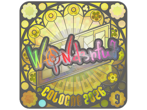 Sticker | w0nderful (Holo, Ranked) | Cologne 2026