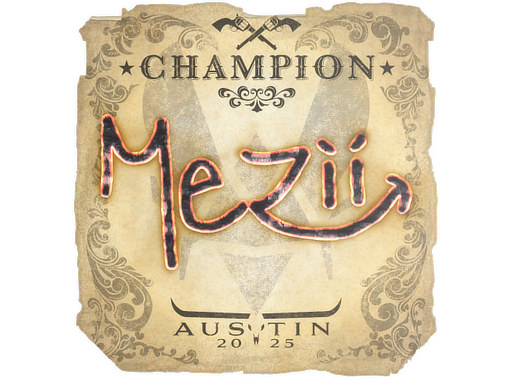 Sticker | mezii (Champion) | Austin 2025