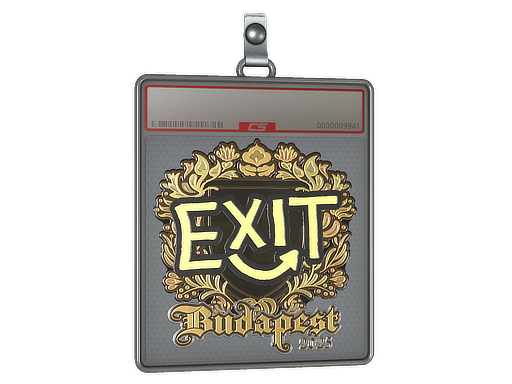 Sticker Slab | exit (Gold) | Budapest 2025