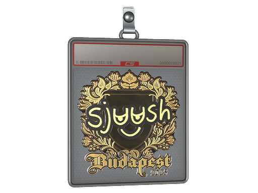 Sticker Slab | sjuush (Gold) | Budapest 2025