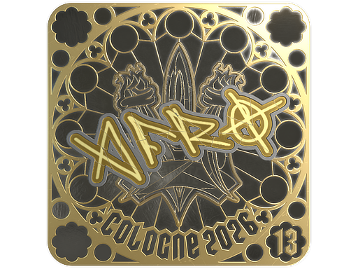 Sticker | afro (Gold, Ranked) | Cologne 2026