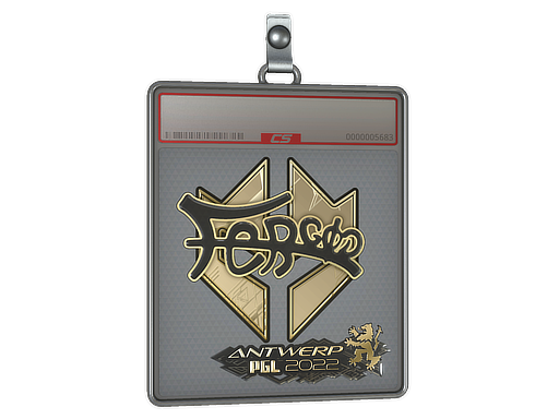 Sticker Slab | fer (Gold) | Antwerp 2022