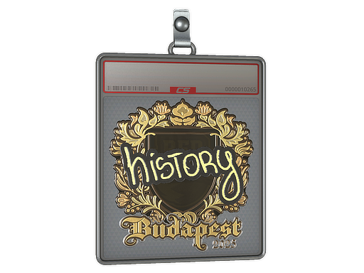 Sticker Slab | History (Gold) | Budapest 2025