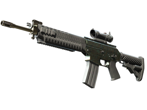 Souvenir SG 553 | Army Sheen (Minimal Wear)
