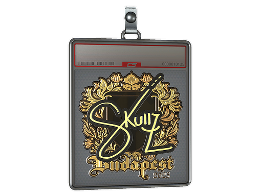 Sticker Slab | skullz (Gold) | Budapest 2025