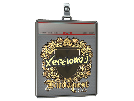 Sticker Slab | xertioN (Gold) | Budapest 2025