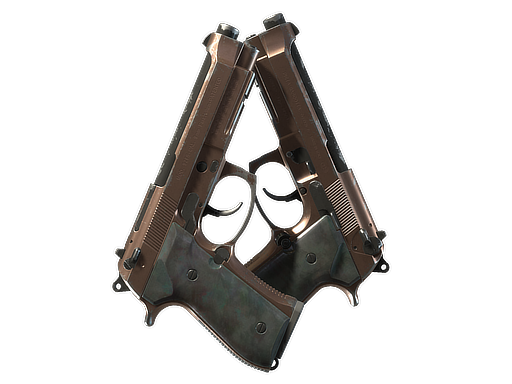 Dual Berettas | Rose Nacre (Well-Worn)