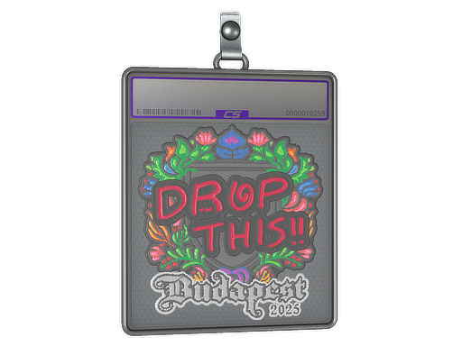 Sticker Slab | drop (Embroidered) | Budapest 2025