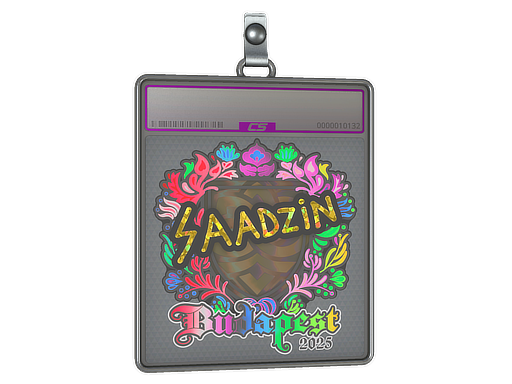 Sticker Slab | saadzin (Holo) | Budapest 2025