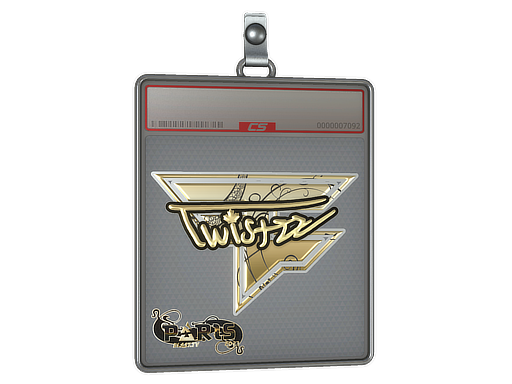 Sticker Slab | Twistzz (Gold) | Paris 2023