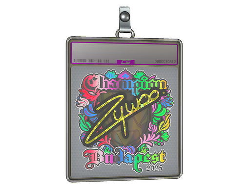 Sticker Slab | ZywOo (Holo, Champion) | Budapest 2025