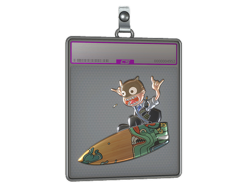 Sticker Slab | Fire Serpent Surf K (Foil)